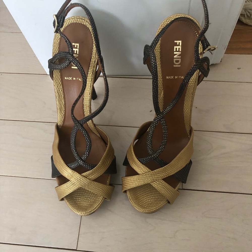 Fendi strappy shoes